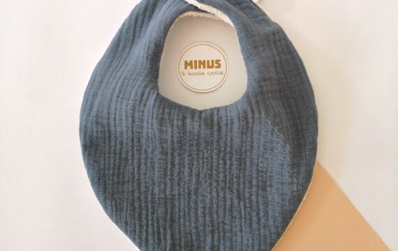 Bavoir bandana Bébé  - mix double gaze – Image 7