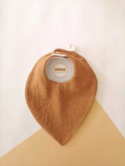 Bavoir bandana camel - MINUS & bouche cousue