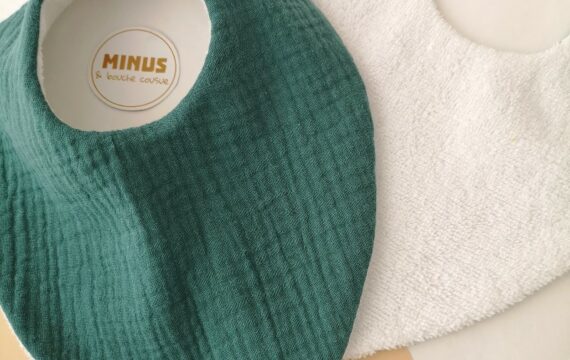 Bavoir bandana Bébé  - mix double gaze – Image 17