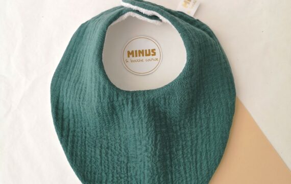 Bavoir bandana Bébé  - mix double gaze – Image 15