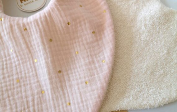 Bavoir bandana Bébé  - mix double gaze – Image 22