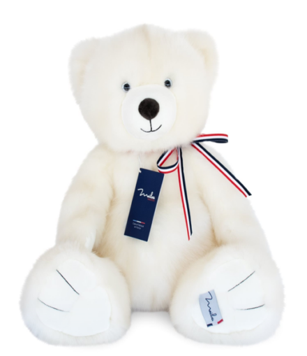 Peluche "L'Ours Français" - Blanc Poudré