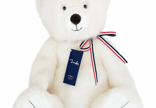 Peluche "L'Ours Français" - Blanc Poudré