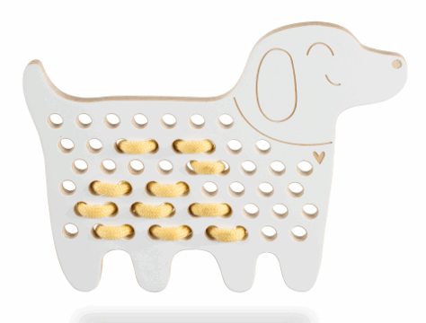Jeu de Laçage Montessori "Charlie Le Chien" – Image 2