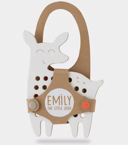 Jeu de Laçage Montessori "Emily la Biche"