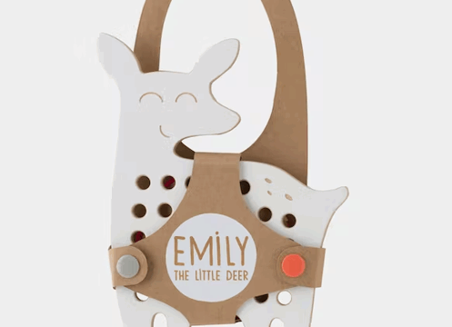 Jeu de Laçage Montessori "Emily la Biche"