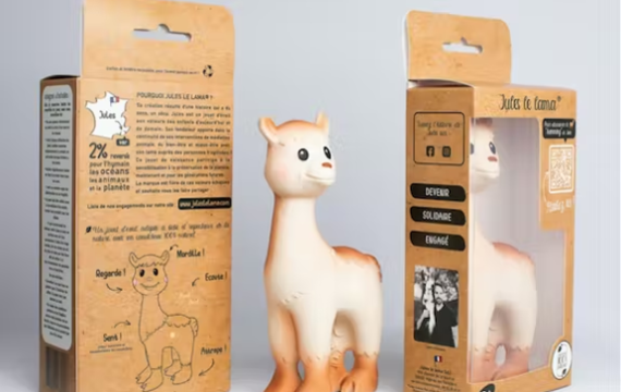 Jouet de naissance original "Jules le Lama" – Image 2